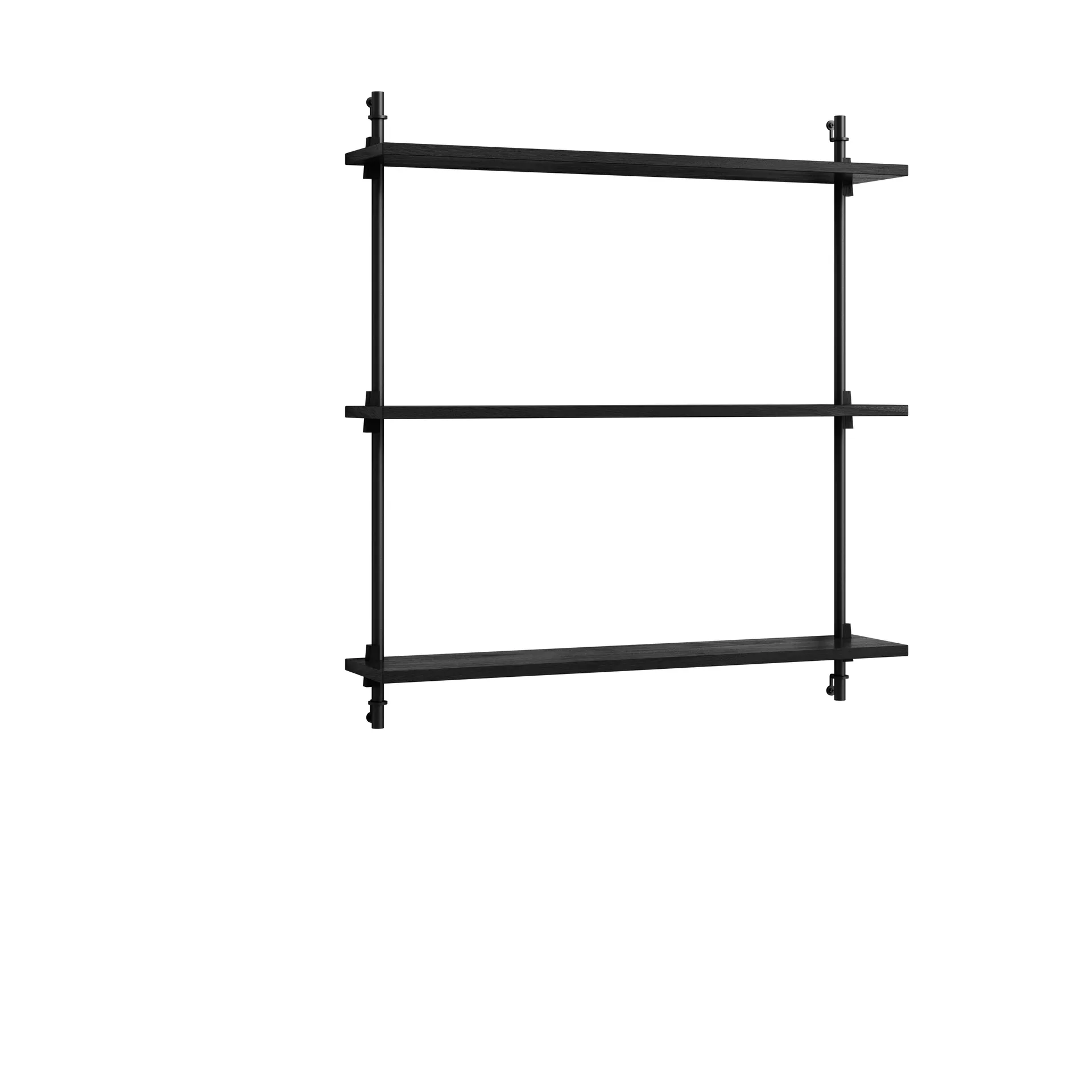 Moebe wall shelving ws.85.1, Svart MOEBE