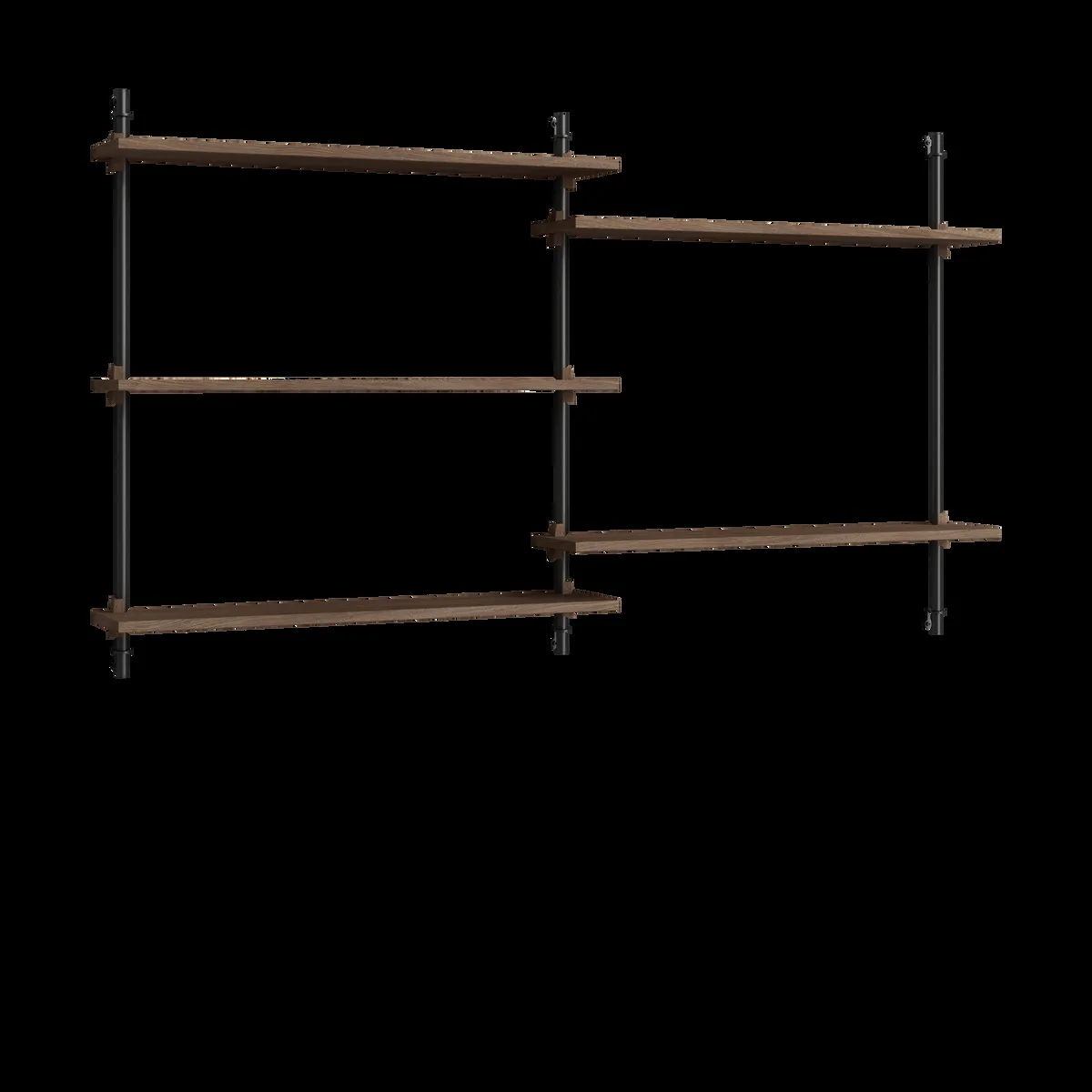 MOEBE Moebe wall shelving ws.85.2.B Rökt ek-svart