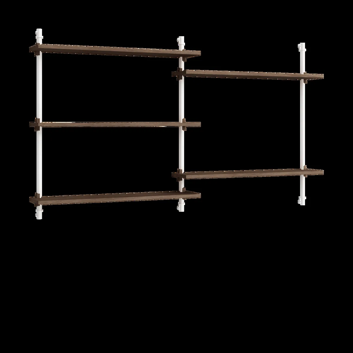 MOEBE Moebe wall shelving ws.85.2.B Rökt ek-vit
