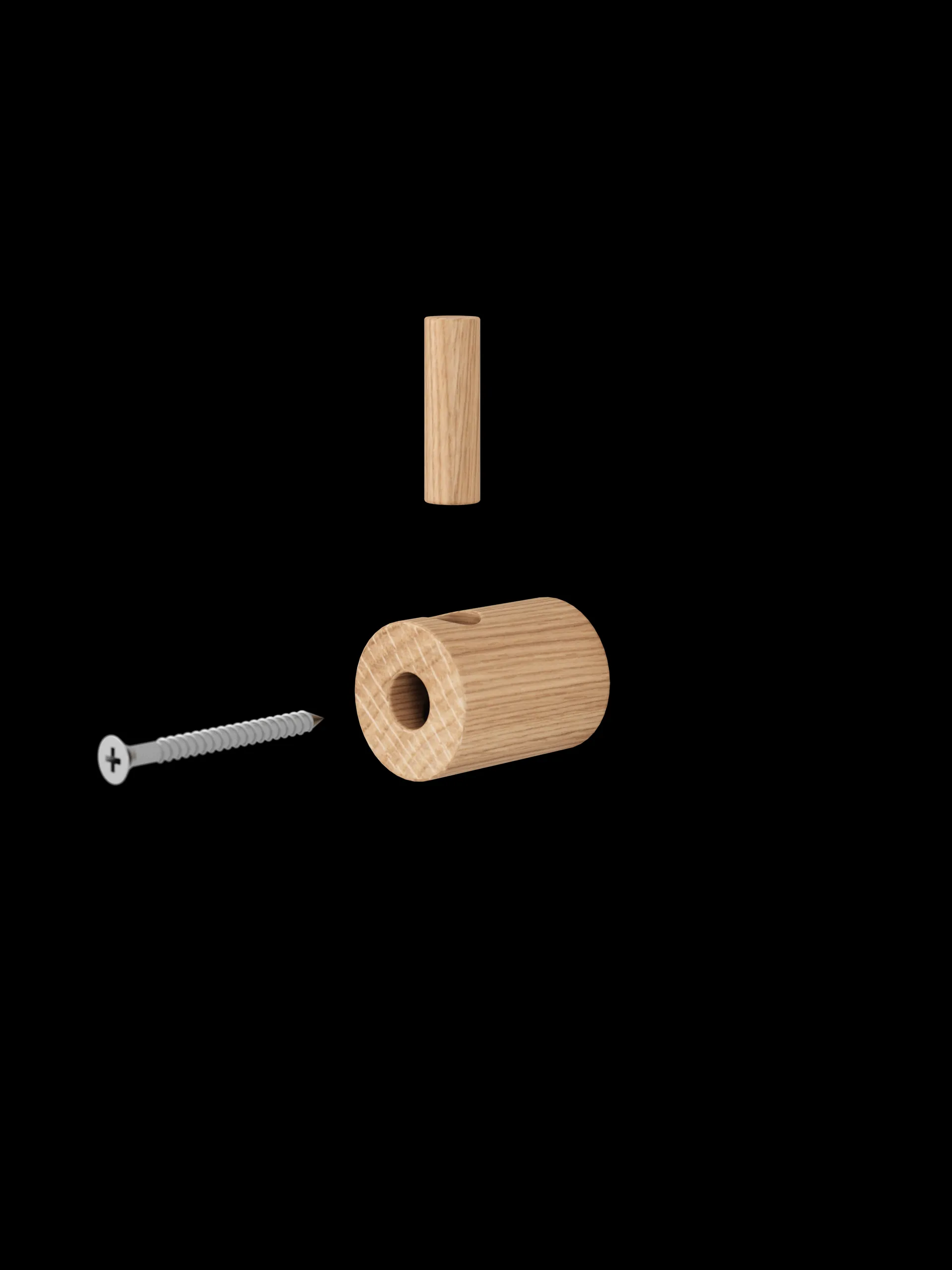 Moebe wooden wall hook krok, Ek MOEBE