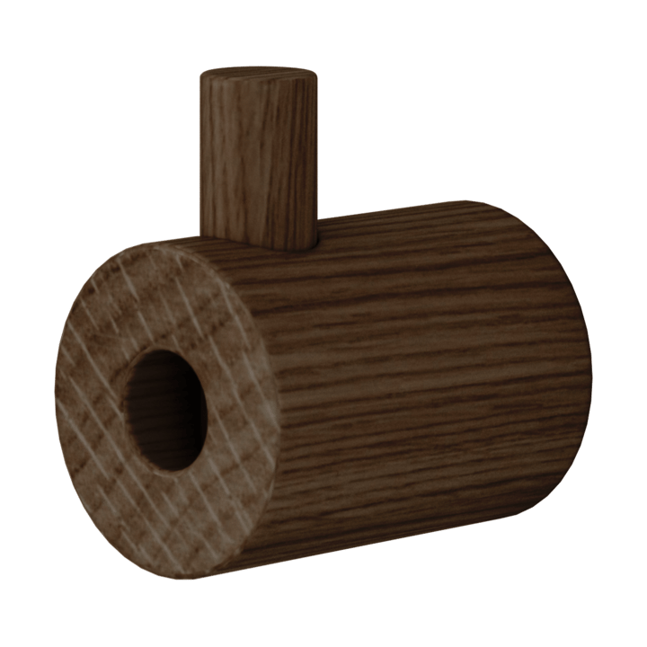 Moebe wooden wall hook krok - Rökt ek - MOEBE