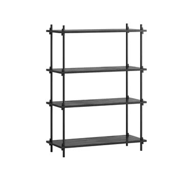 Shelving System classic hylla - Black, 86x115x35 cm, S.115.1.A - MOEBE