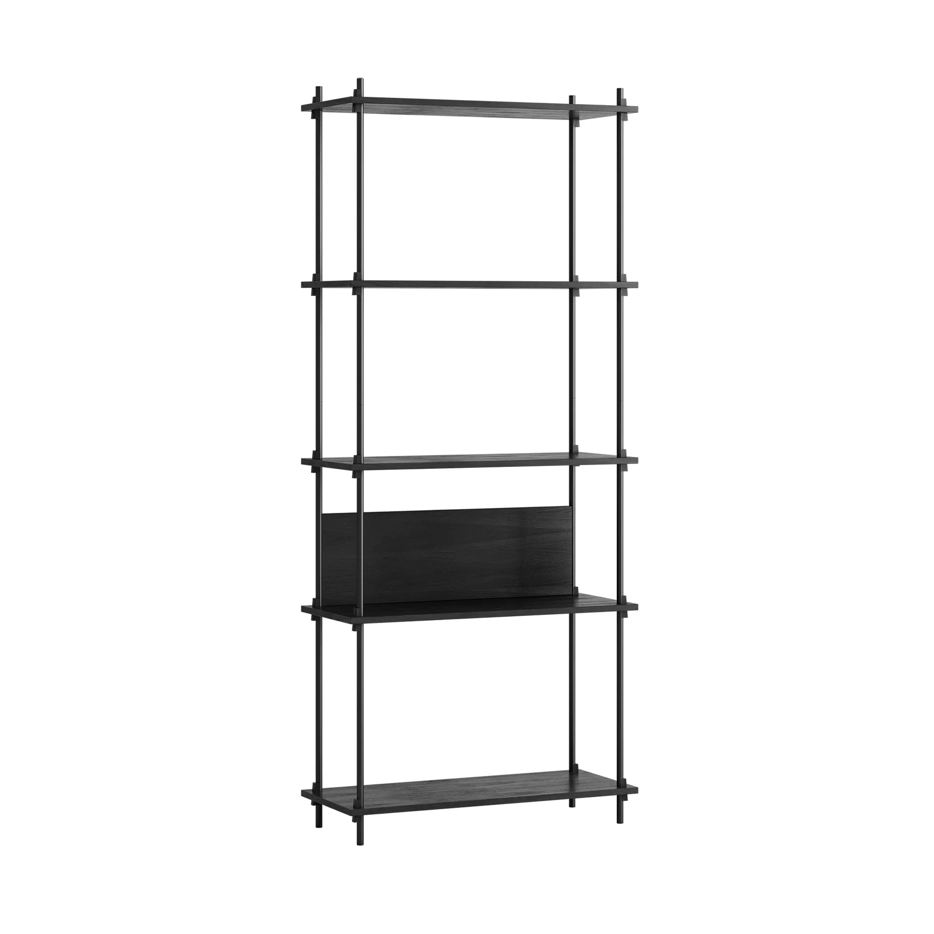 Shelving System classic hylla, Black, 86x200x35 cm, S.200.1.A MOEBE