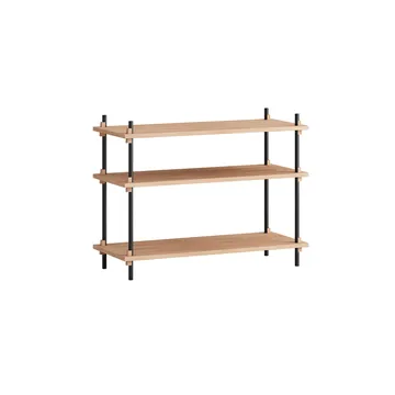 Shelving System classic hylla - Ek-black, 86x65x35 cm, S.65.1.A - MOEBE