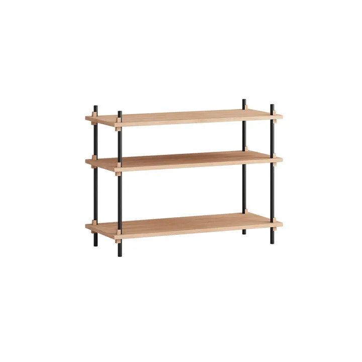 Shelving System classic hylla - Ek-black, 86x65x35 cm, S.65.1.A - MOEBE