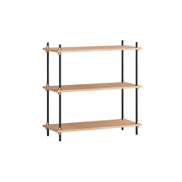 Shelving System classic hylla - Ek-black, 86x85x35 cm, S.85.1.A - MOEBE