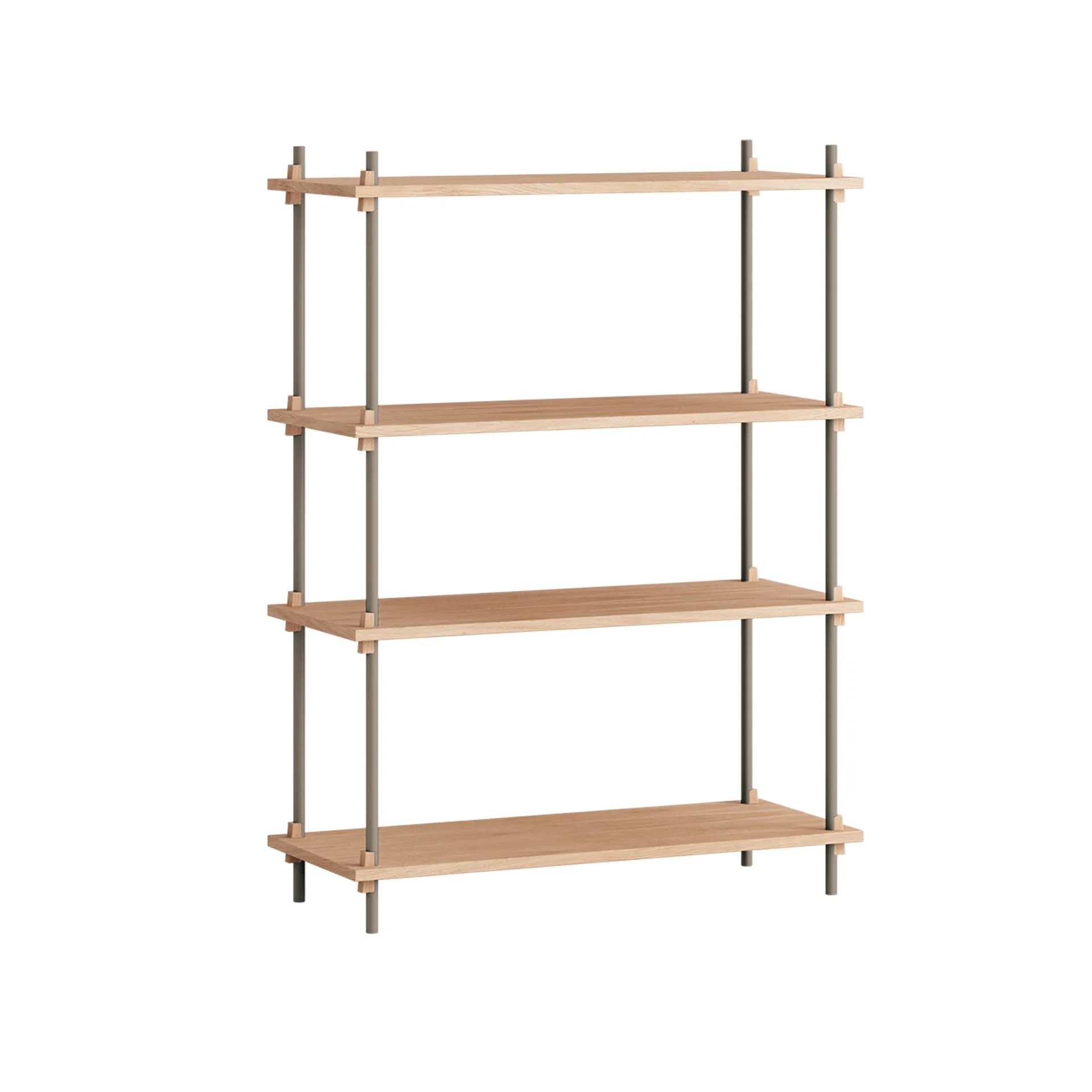 Shelving System classic hylla, Ek-warm grey, 86x115x35 cm, S.115.1.A MOEBE