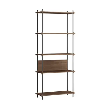 Shelving System classic hylla - Rökt ek-black, 86x200x35 cm, S.200.1.A - MOEBE