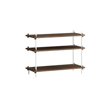 Shelving System classic hylla - Rökt ek-white, 86x65x35 cm, S.65.1.A - MOEBE