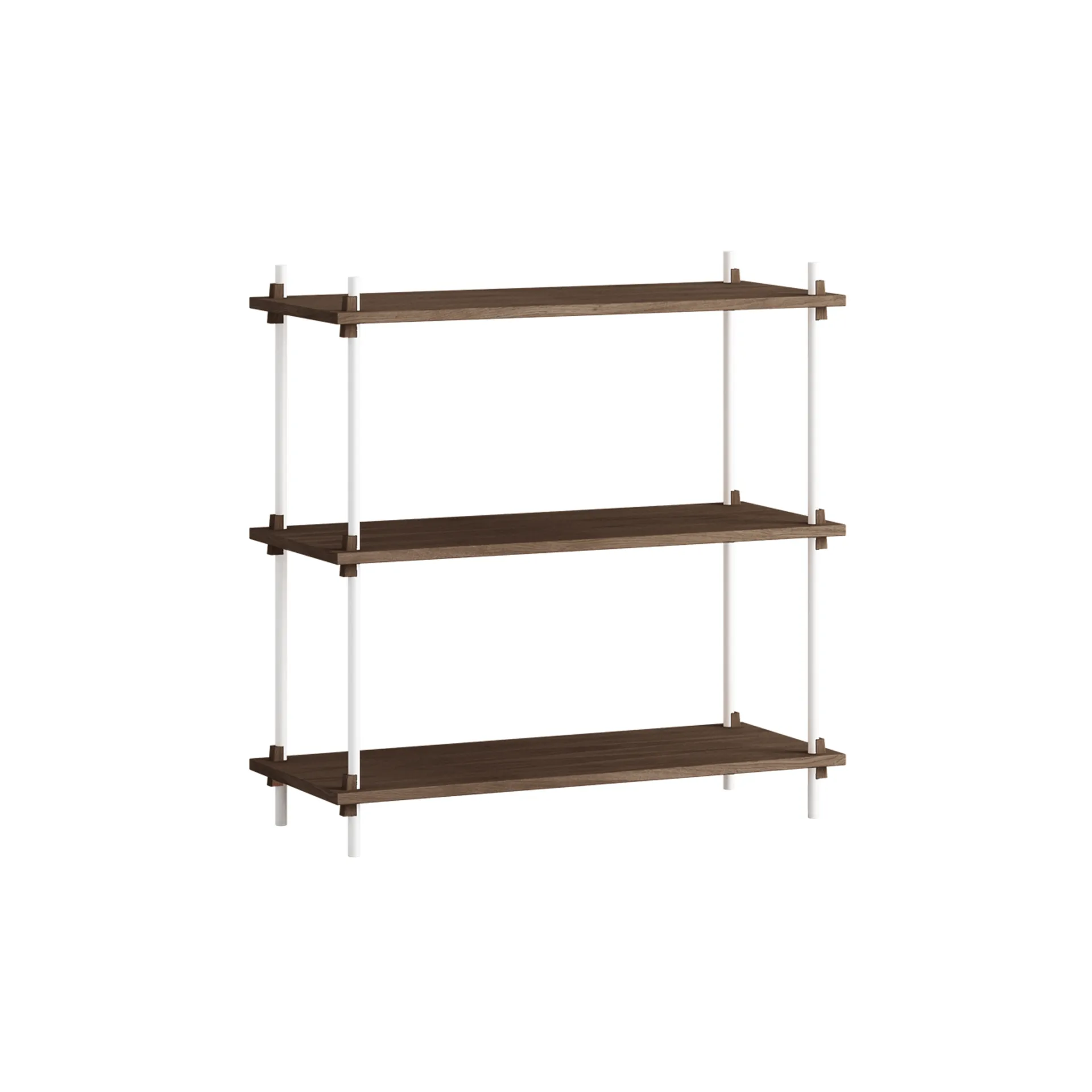 Shelving System classic hylla, Rökt ek-white, 86x85x35 cm, S.85.1.A MOEBE