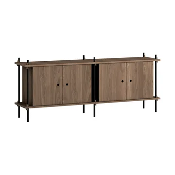 Shelving System sideboard - Rökt ek-black, 163x65x35 cm, S.65.2.D - MOEBE