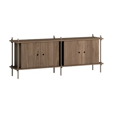 Shelving System sideboard - Rökt ek-black, 163x65x35 cm, S.65.2.D - MOEBE