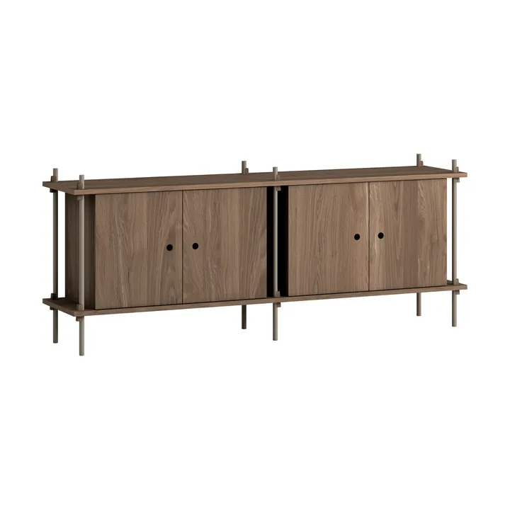 Shelving System sideboard - Rökt ek-black, 163x65x35 cm, S.65.2.D - MOEBE