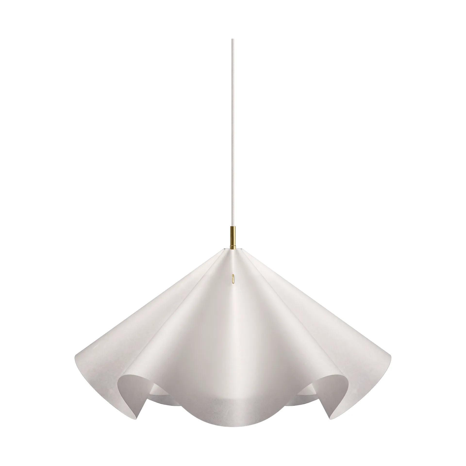 Sinuate pendel, White-brass, large Ø75x40 cm MOEBE Sinuate pendel, White-brass, large Ø75x40 cm MOEBE