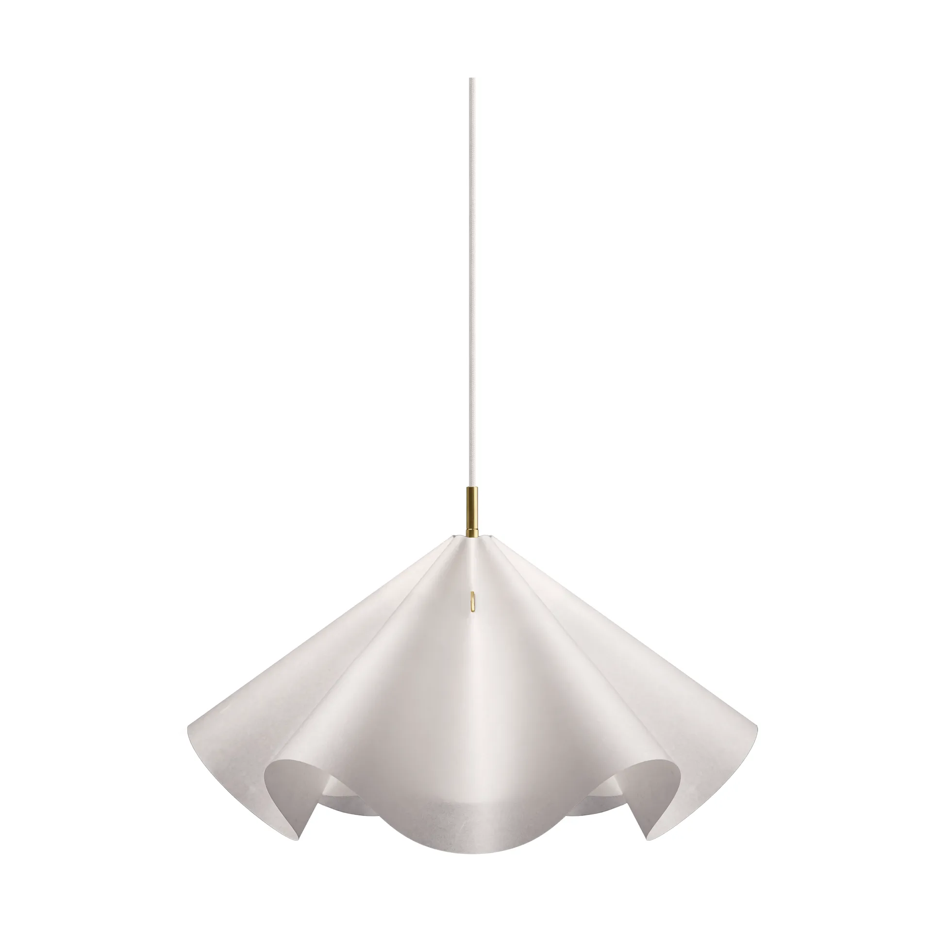 Sinuate pendel, White-brass, medium Ø60x30 cm MOEBE Sinuate pendel, White-brass, medium Ø60x30 cm MOEBE
