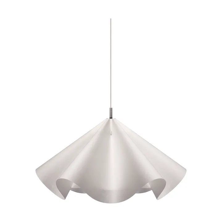 Sinuate pendel - White-stainless steel, large Ø75x40 cm - MOEBE