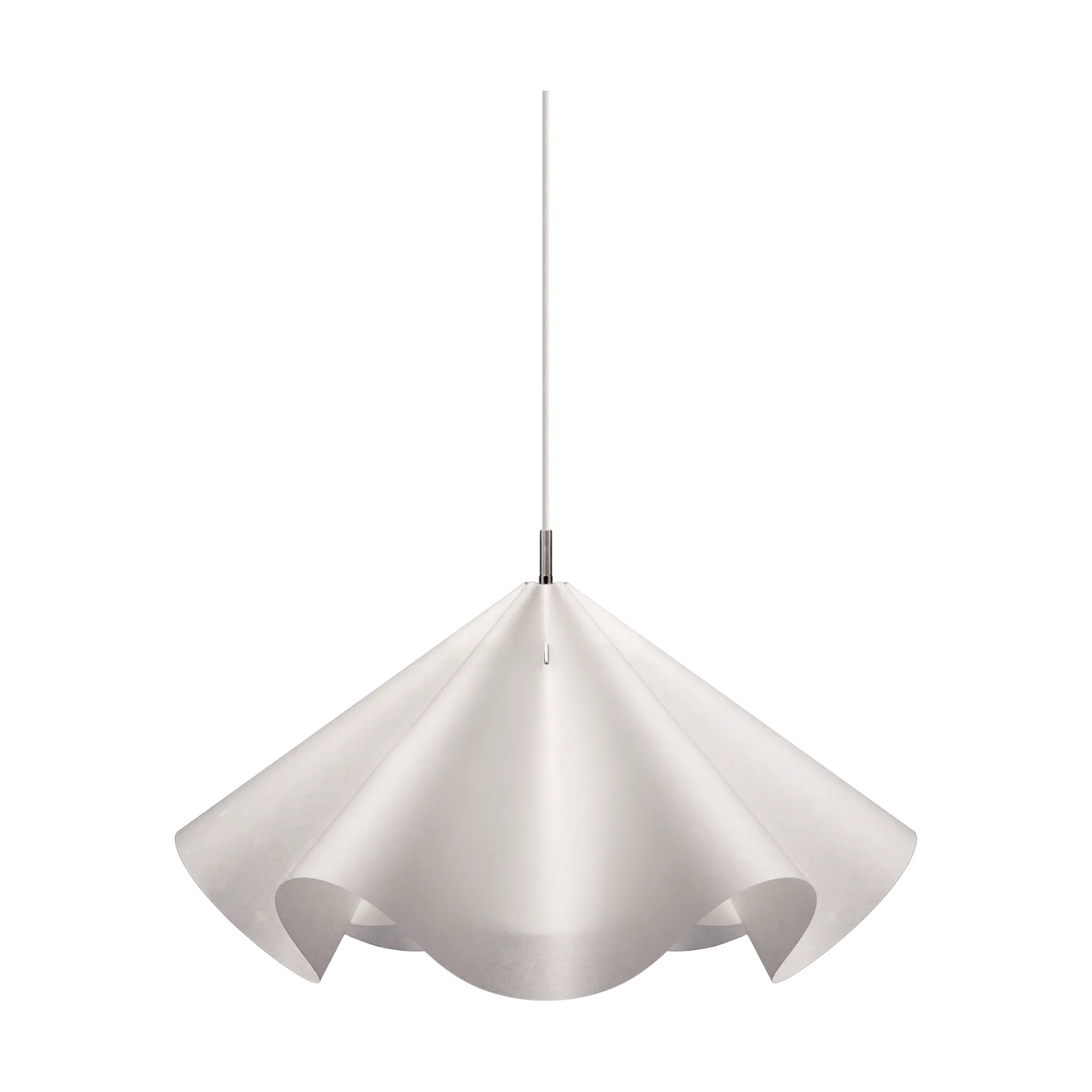 Sinuate pendel, White-stainless steel, large Ø75x40 cm MOEBE Sinuate pendel, White-stainless steel, large Ø75x40 cm MOEBE