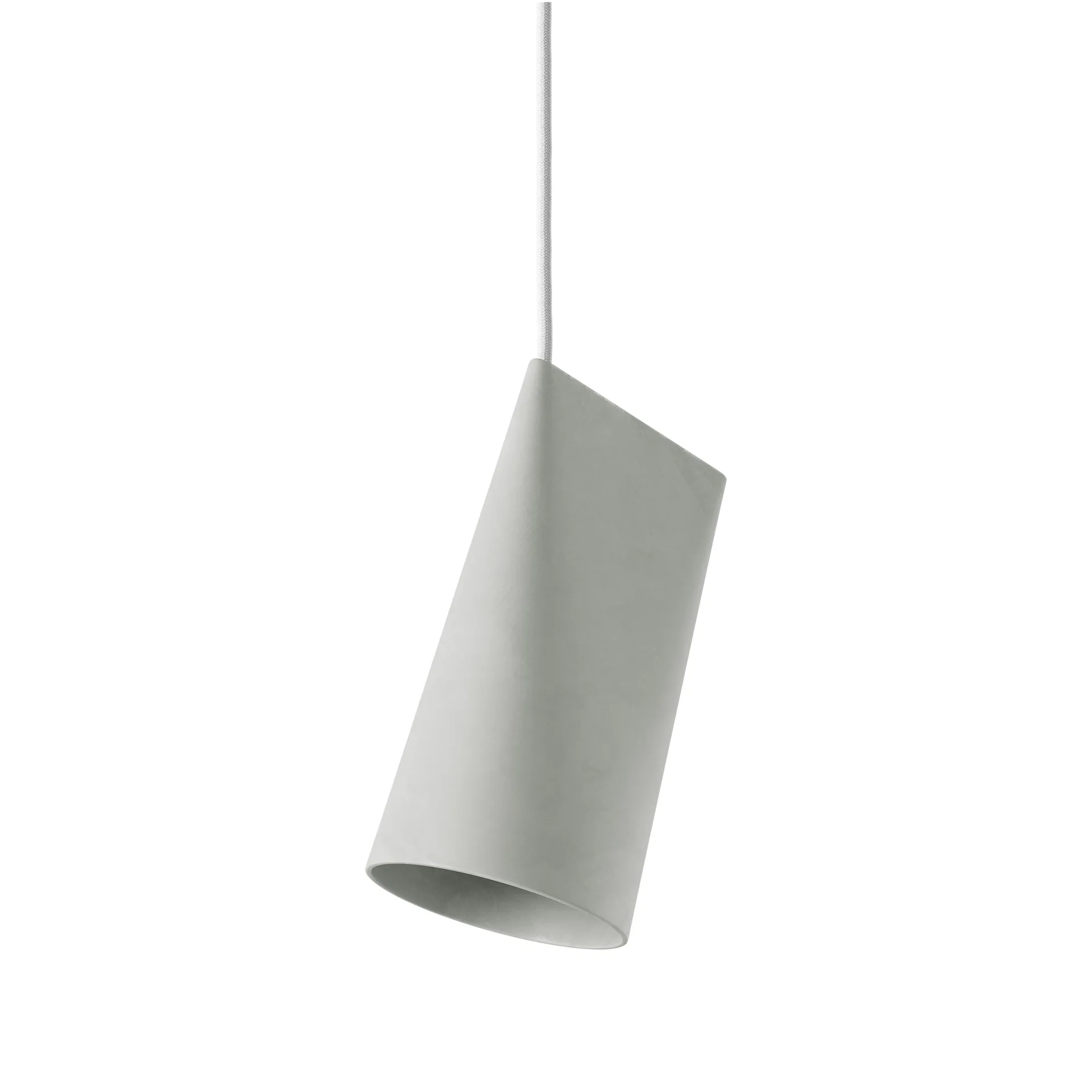 Taklampa keramik 11,2x22 cm, Light Grey MOEBE