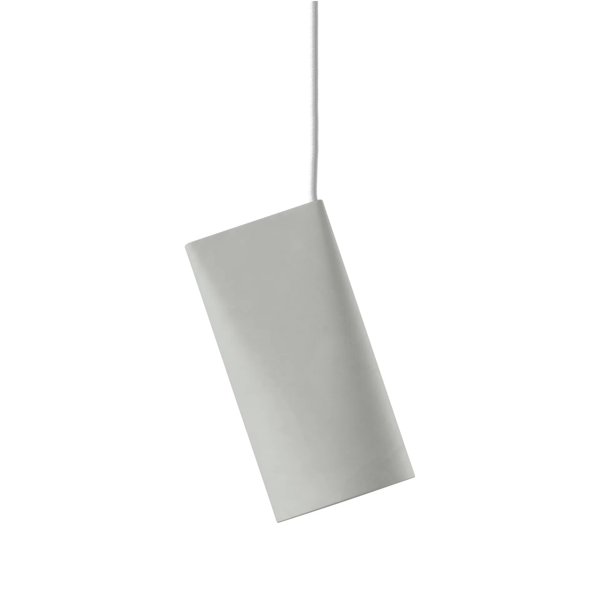 Taklampa keramik 11,2x22 cm, Light Grey MOEBE