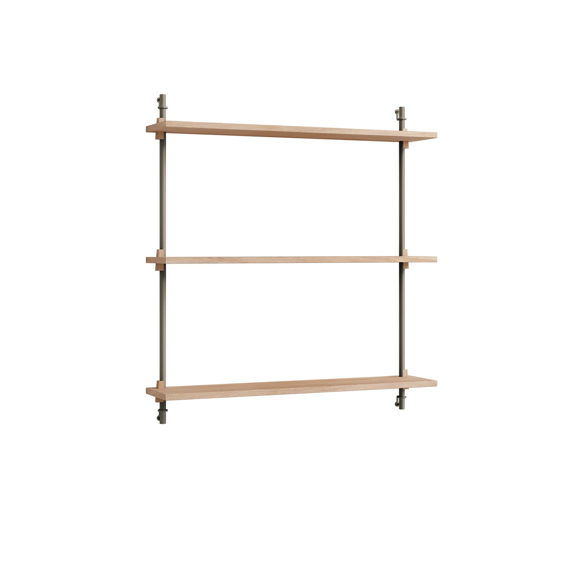 Wall Shelving vägghylla, Ek-warm grey, 92x85x17,5 cm, WS.85.1 MOEBE