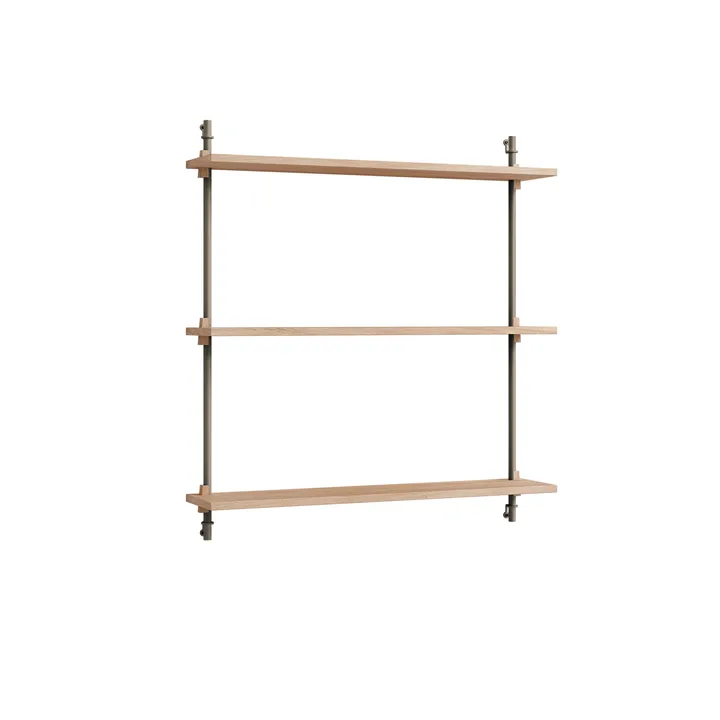 Wall Shelving vägghylla - Ek-warm grey, 92x85x17,5 cm, WS.85.1 - MOEBE
