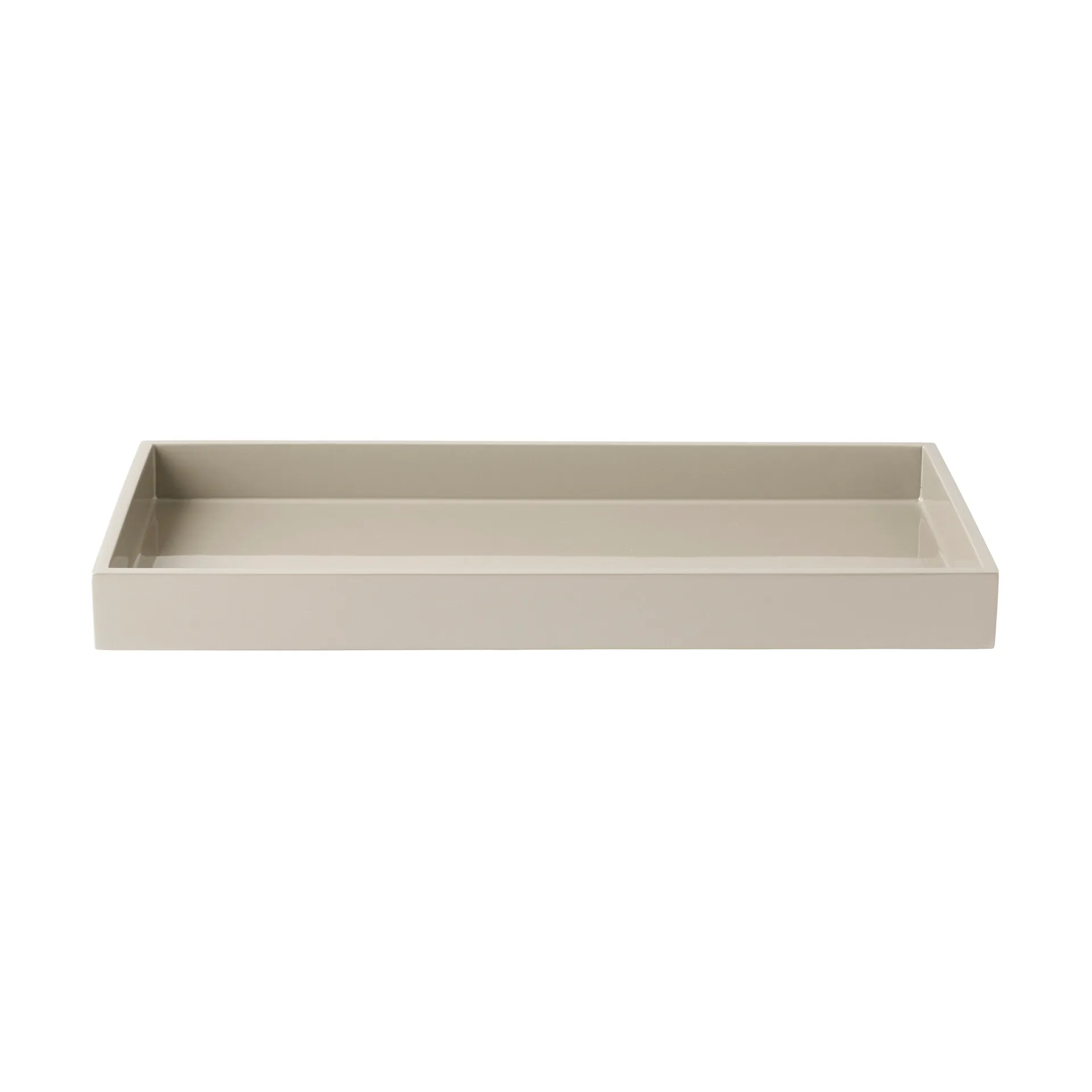 Lux lackad dekorationsbricka 38x19x3,5 cm, Latte Mojoo