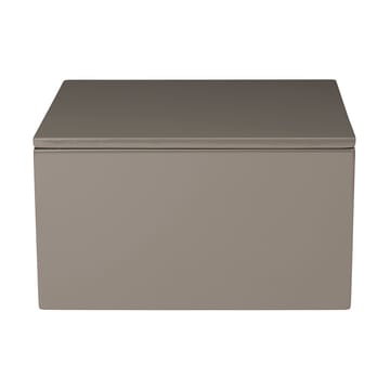 Lux lackad f�örvaringslåda 19x19x10,5 cm - Dark grey - Mojoo