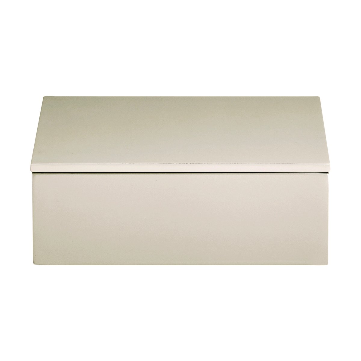 Mojoo Lux lackad förvaringslåda 19x19x7 cm Latte | Skandinavisk Design | Boxar & Askar | Grå