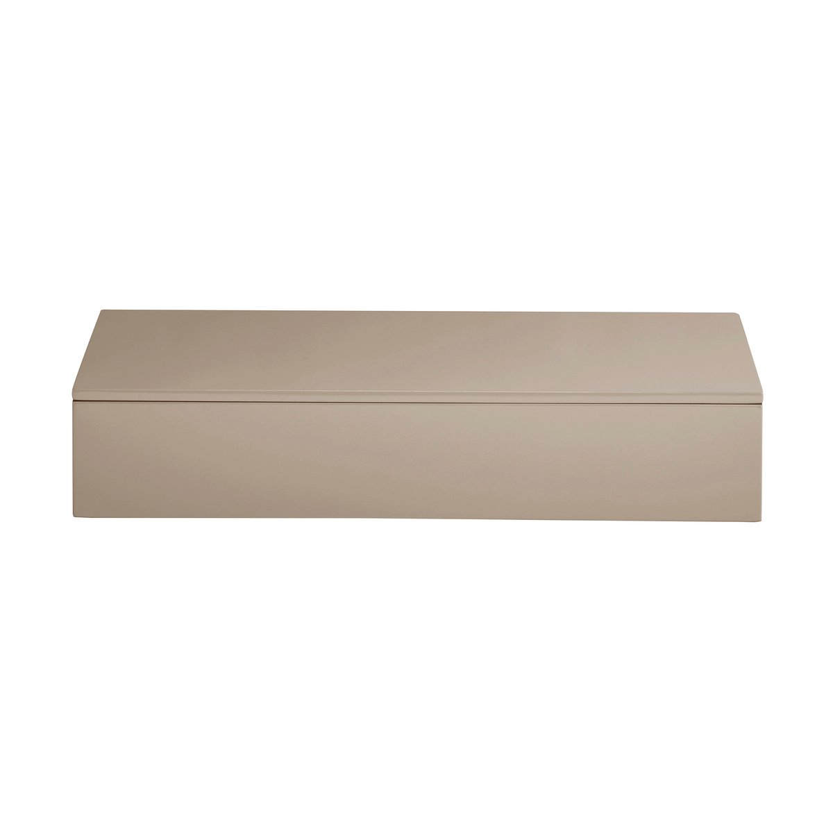 Mojoo Lux lackad förvaringslåda 38x19x7 cm Fawn | Skandinavisk Design | Boxar & Askar | Grå