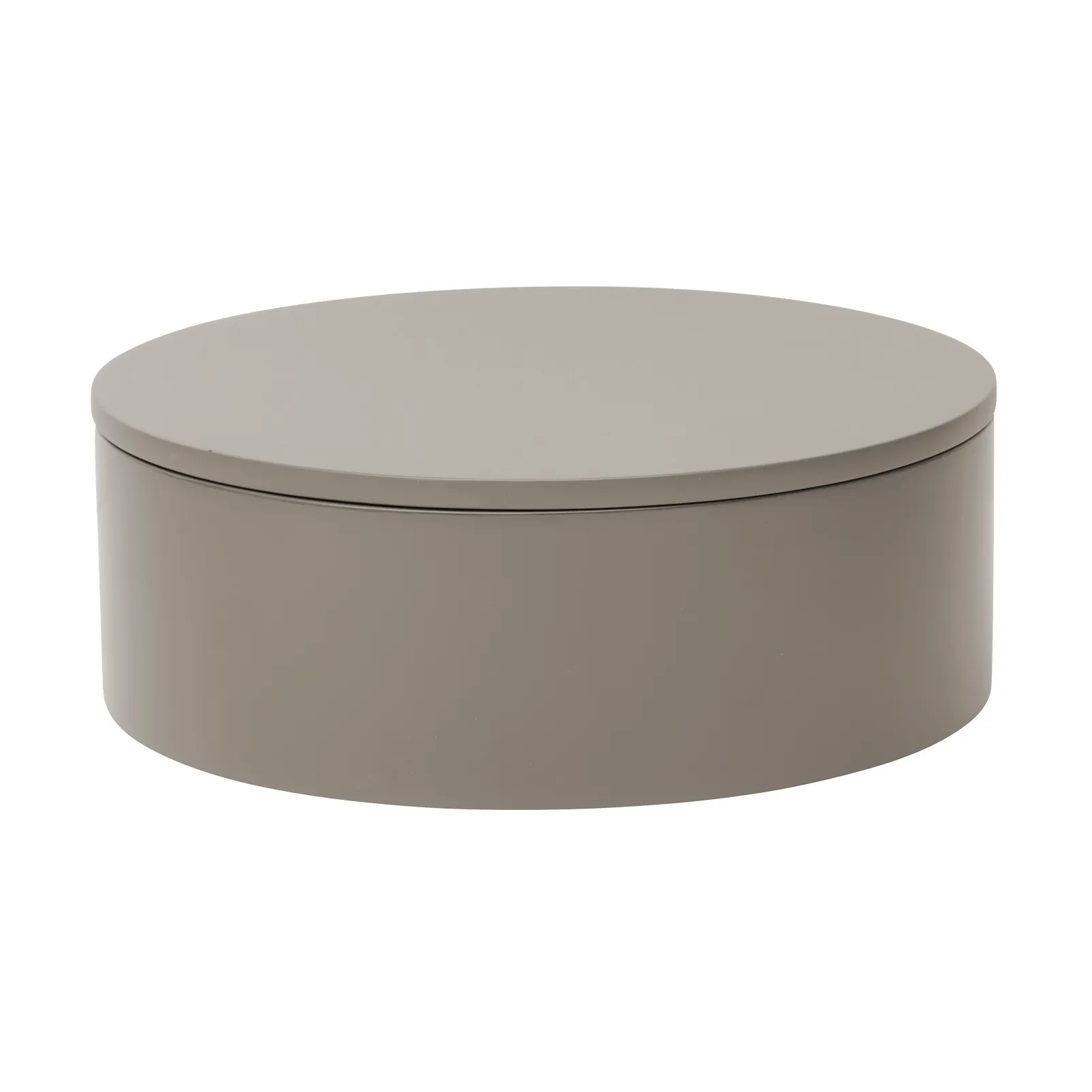 Matt lackad förvaringsask Ø20x7 cm, Dark grey Mojoo