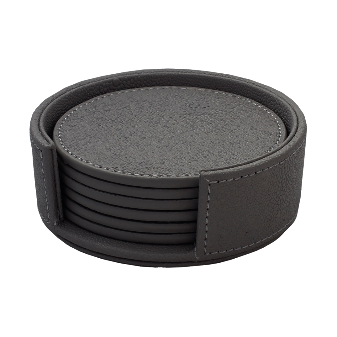 Mojoo Sting glasunderlägg 12 cm 6-pack Black | Skandinavisk Design | Glasunderlägg | Svart