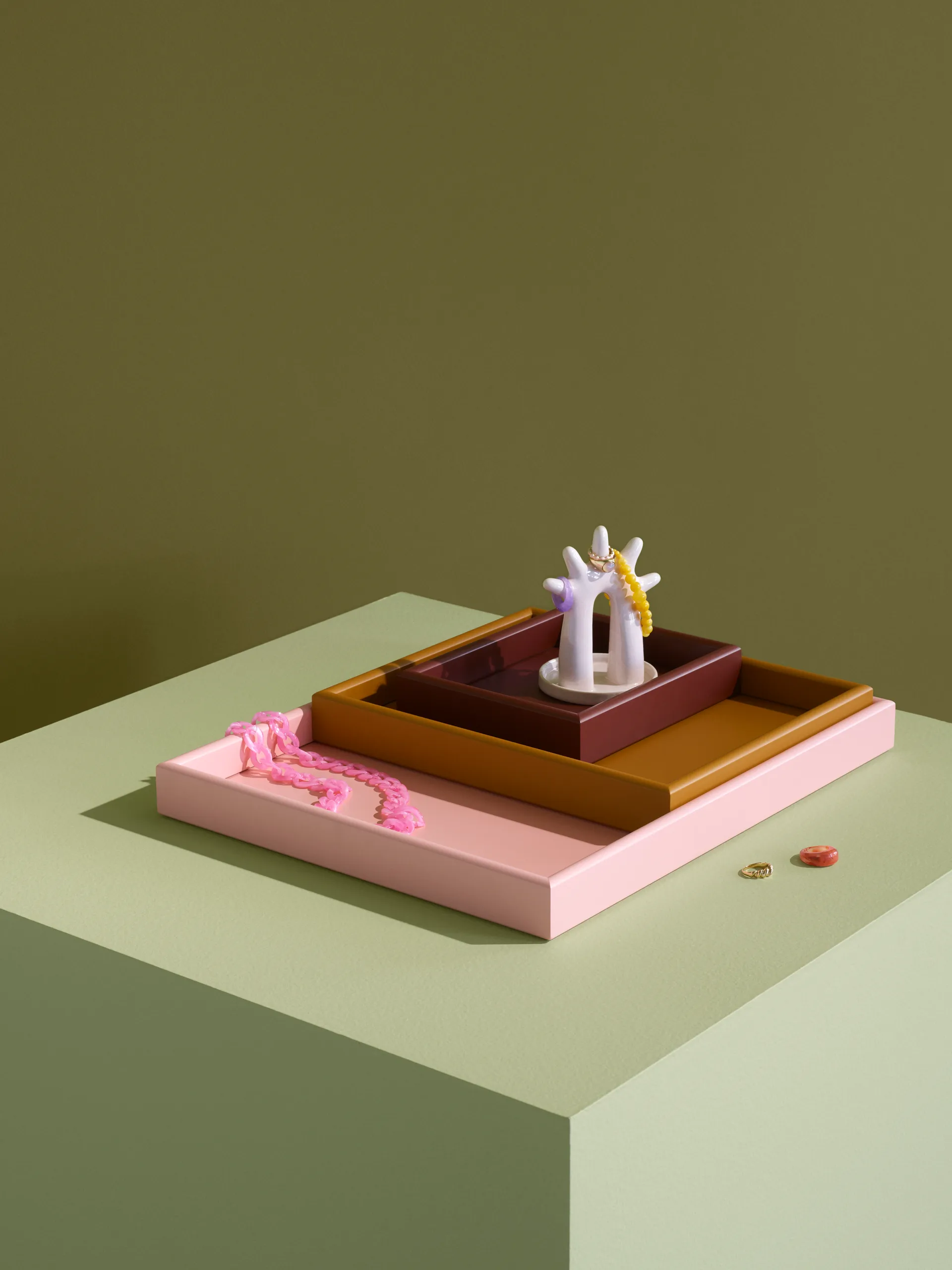 Arrange brickset 3 delar, Masala-amber-ruby Montana