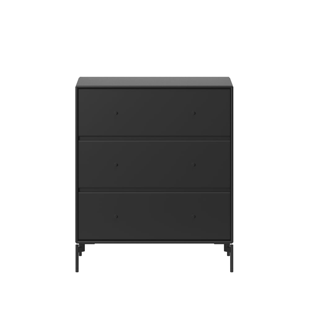 Montana Carry byrå black 05, svartlackade ben | Skandinavisk Design | Byråer | Svart