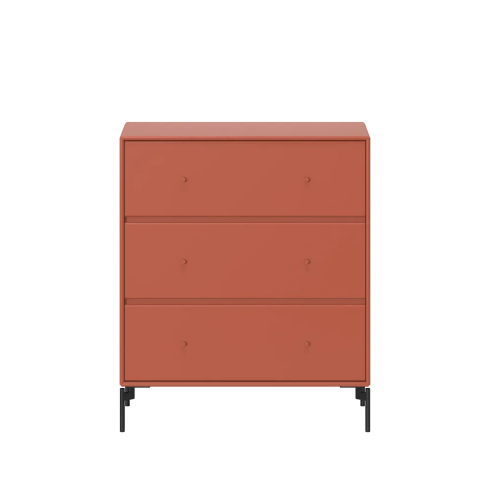 Carry byrå, hokkaido 162, svartlackade ben Montana