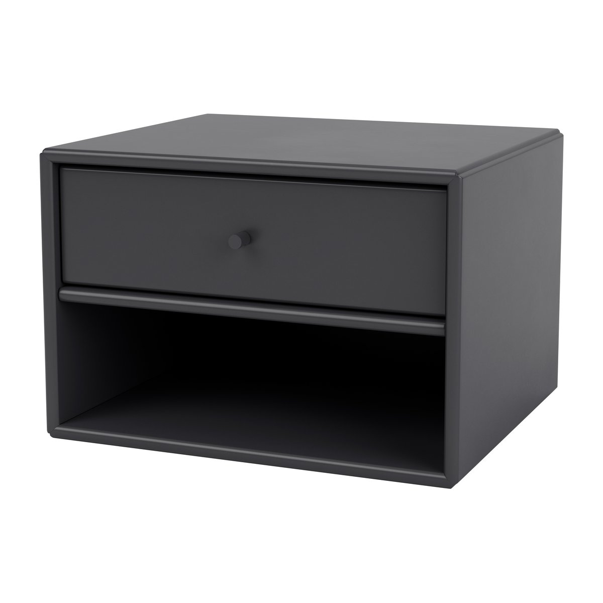 Montana Dash sängbord Anthracite 04, inkl. upphäng | Skandinavisk Design | Sängbord | Grå
