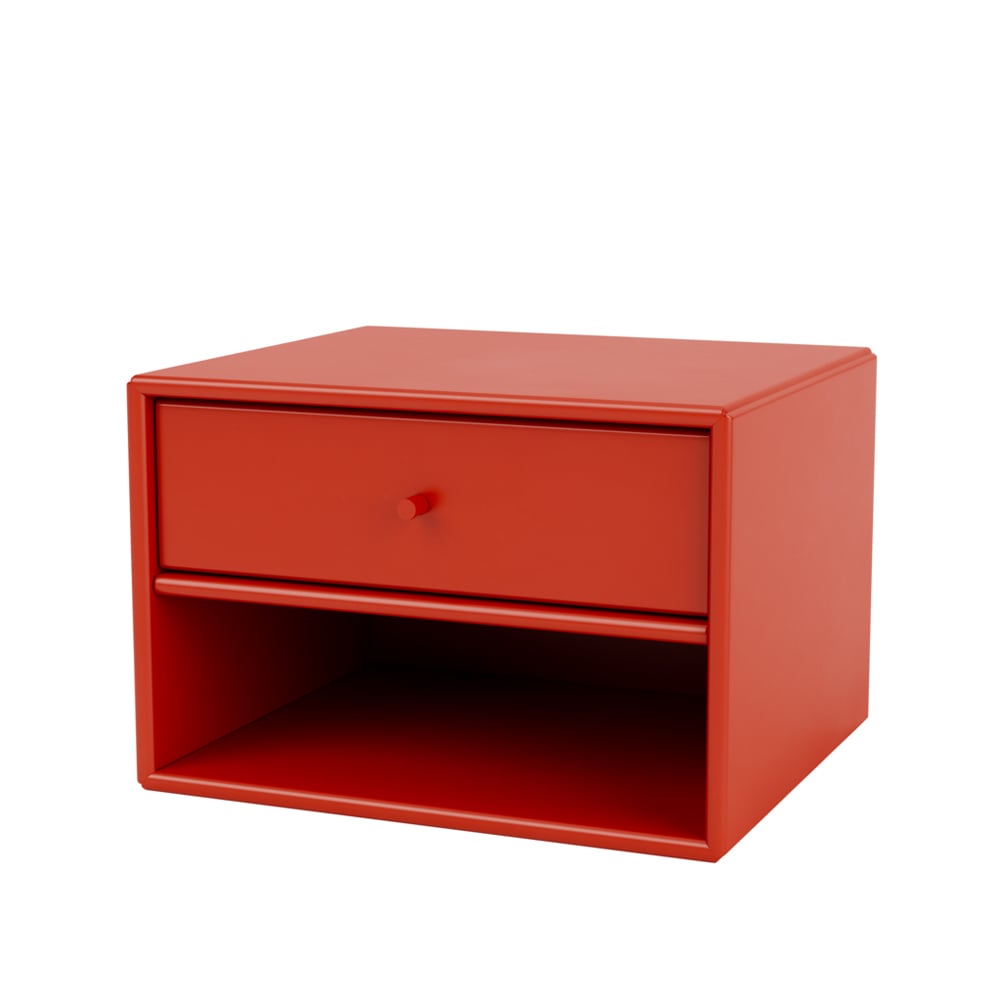 Montana Dash sängbord rosehip 145, inkl. upphäng | Skandinavisk Design | Sängbord | Röd