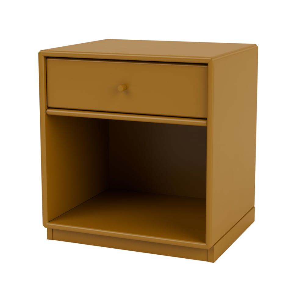 Montana Dream sängbord amber, sockel 3cm | Skandinavisk Design | Sängbord | Gul