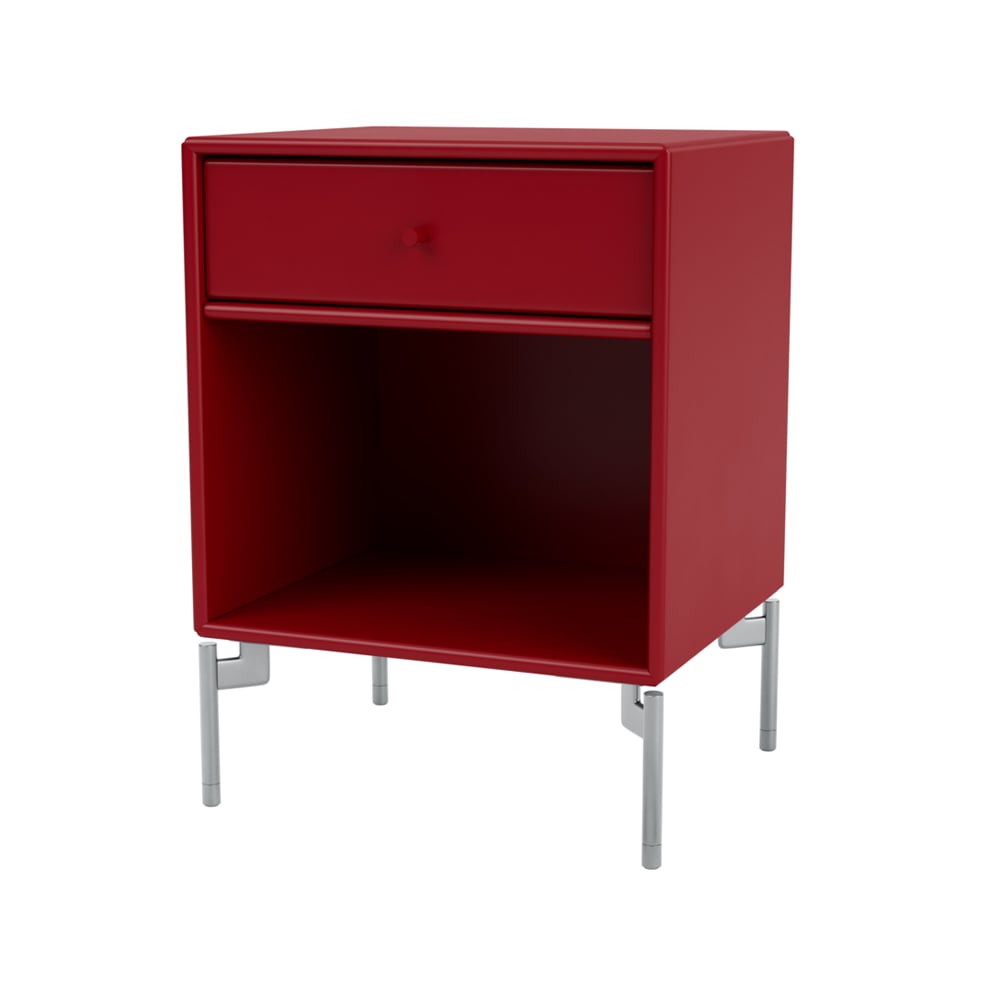 Montana Dream sängbord beetroot 165, kromben | Skandinavisk Design | Sängbord | Röd