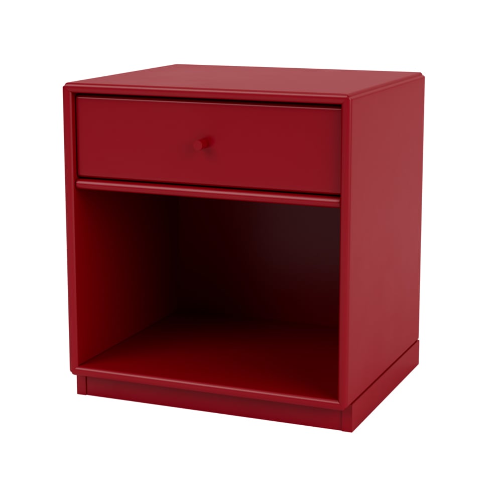 Montana Dream sängbord beetroot 165, sockel 3cm | Skandinavisk Design | Sängbord | Röd
