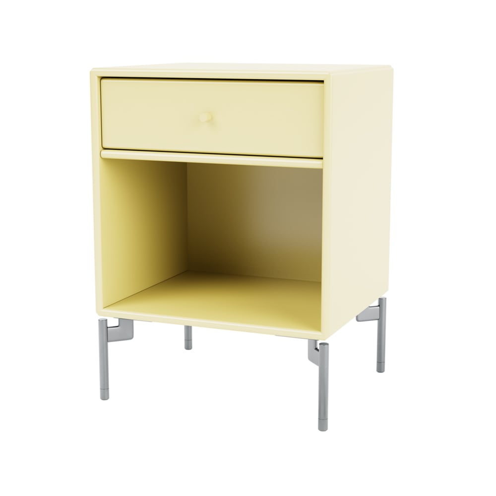 Montana Dream sängbord camomile 159, kromben | Skandinavisk Design | Sängbord | Gul