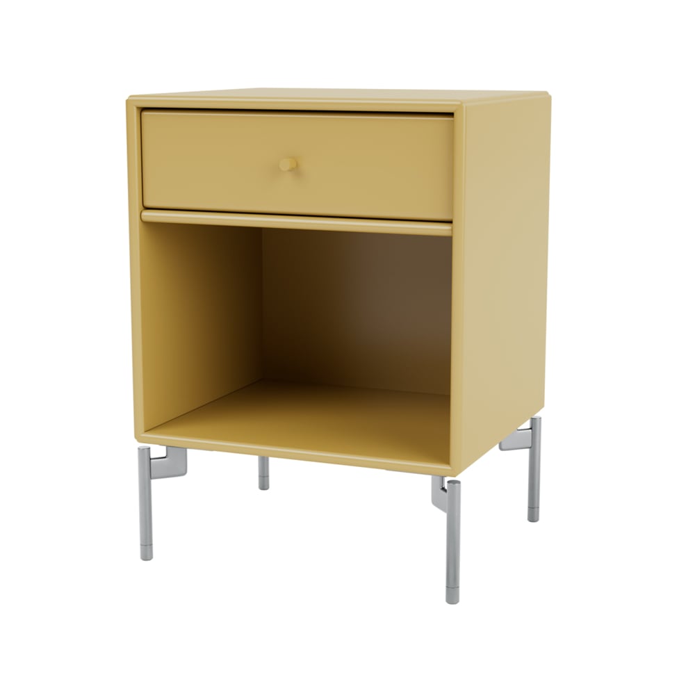 Montana Dream sängbord cumin 157, kromben | Skandinavisk Design | Sängbord | Gul