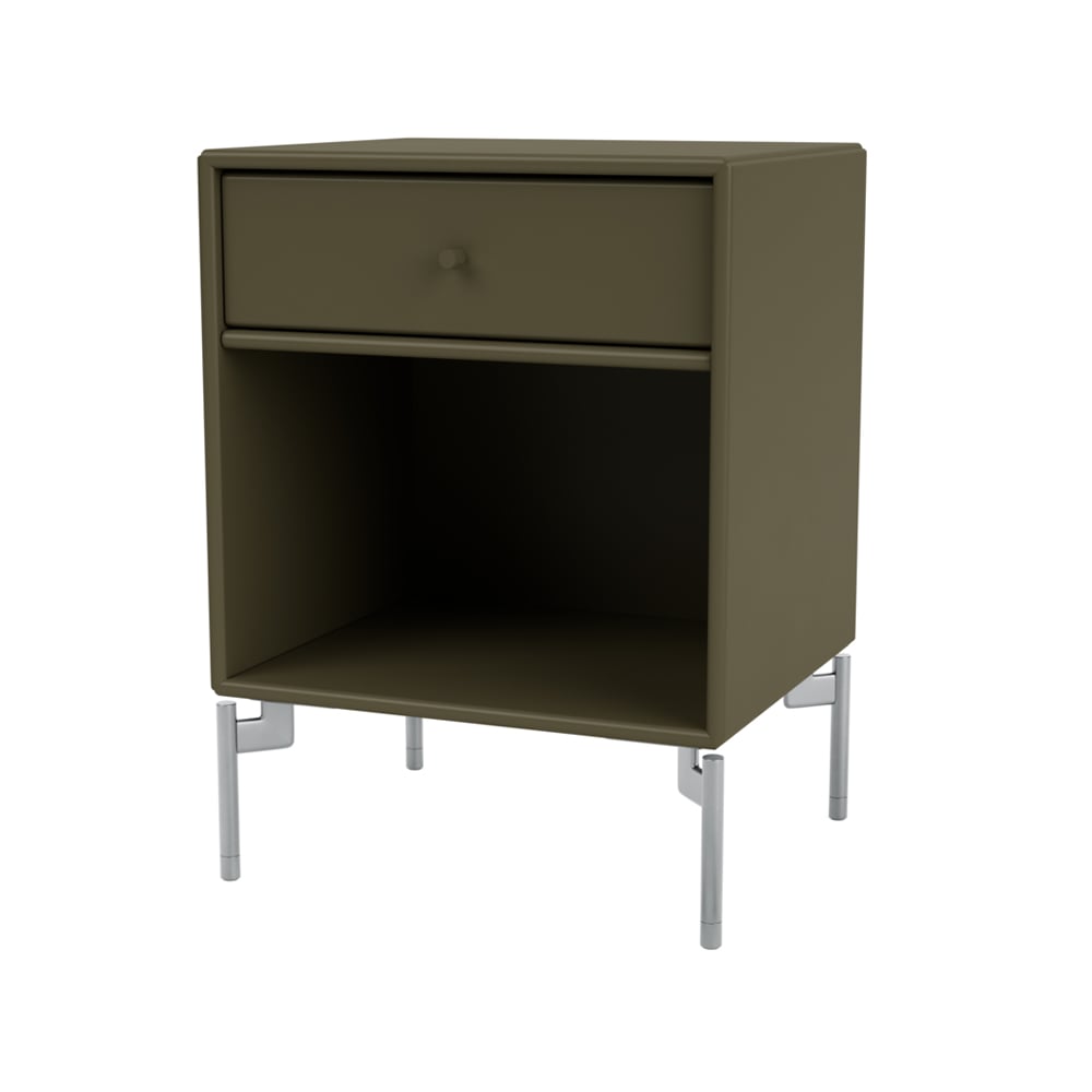 Montana Dream sängbord oregano 139, kromben | Skandinavisk Design | Sängbord | Grön