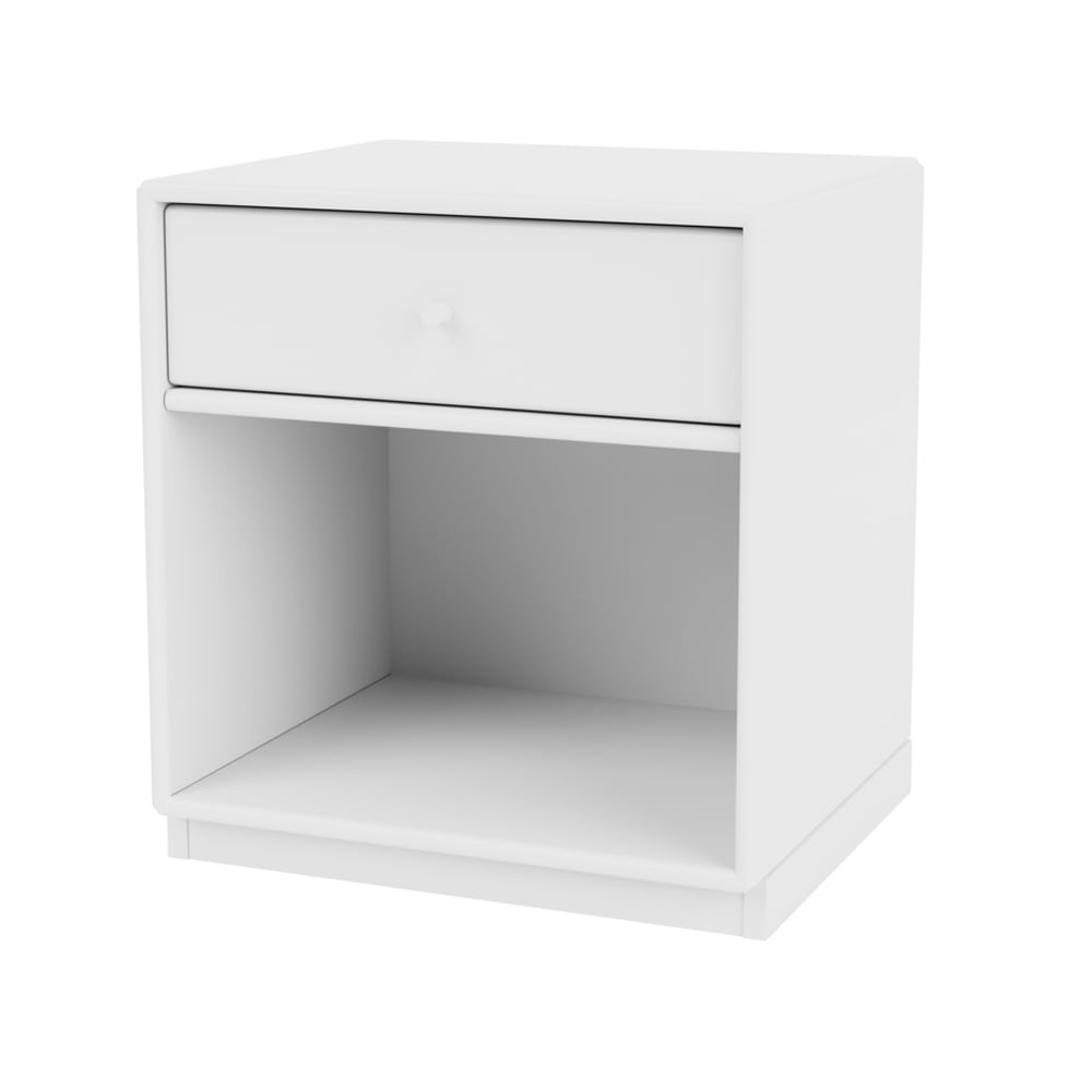 Montana Dream sängbord snow 38, sockel 3cm | Skandinavisk Design | Sängbord | Vit