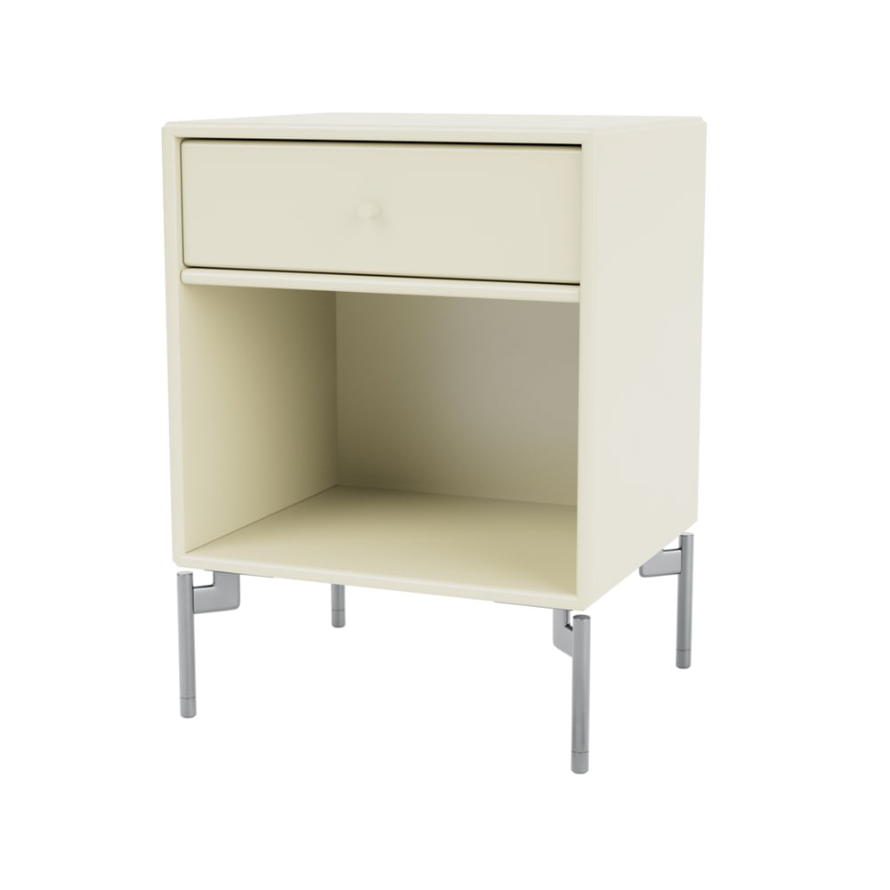 Montana Dream sängbord vanilla 150, kromben | Skandinavisk Design | Sängbord | Beige