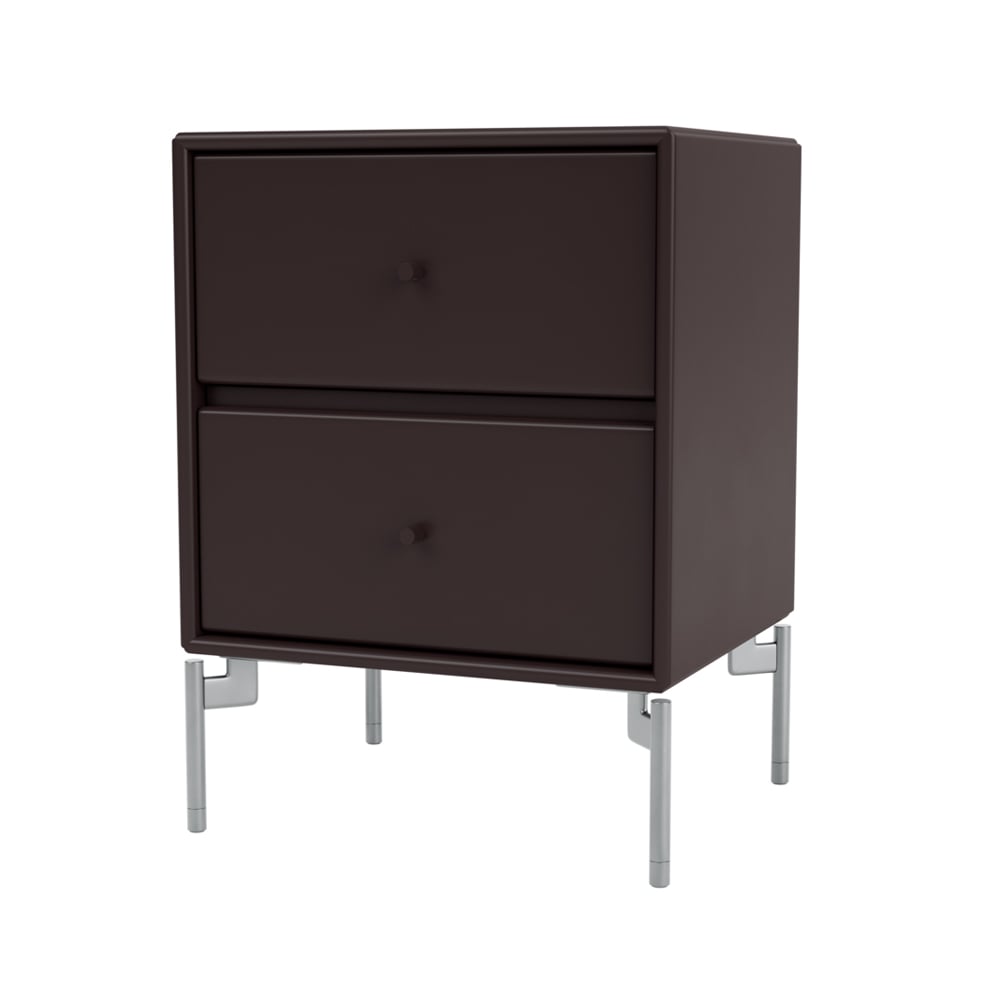Montana Drift sängbord balsamic 160, kromben cm | Skandinavisk Design | Sängbord | Brun