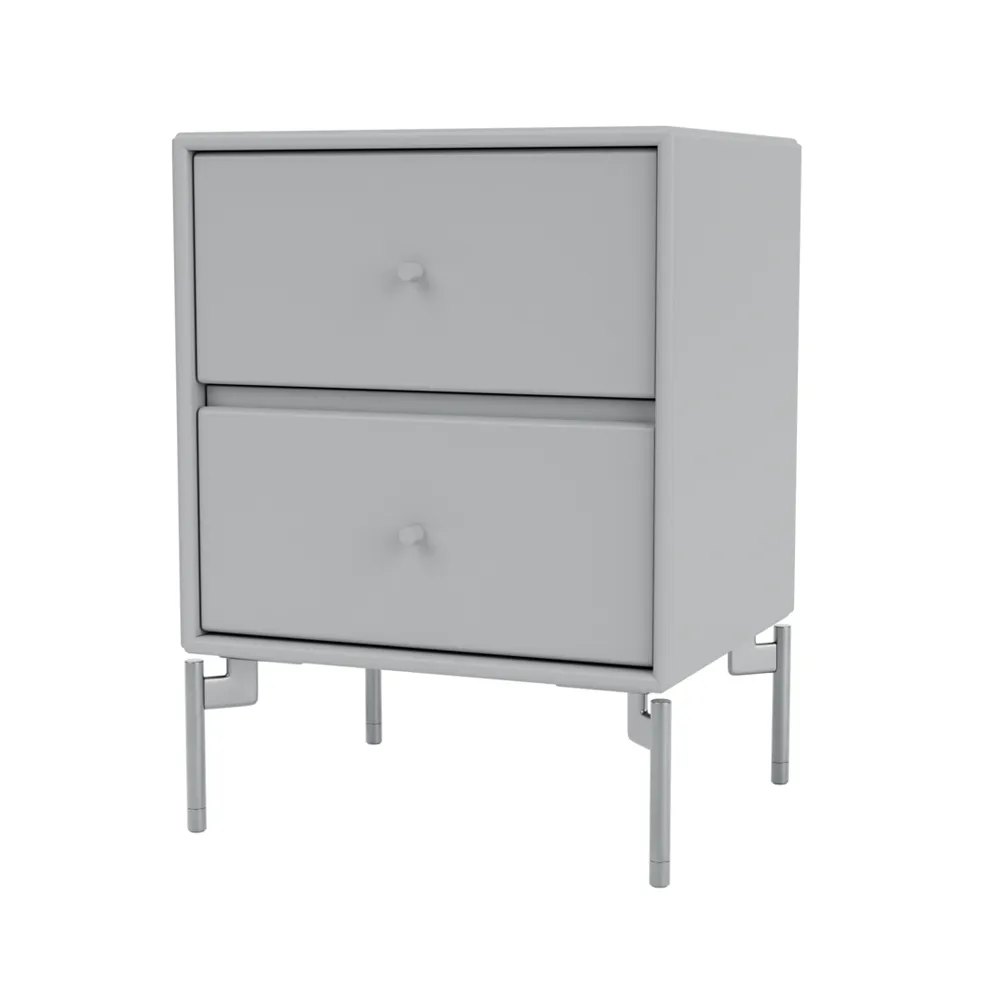 Drift sängbord, fjord 02, kromben cm Montana