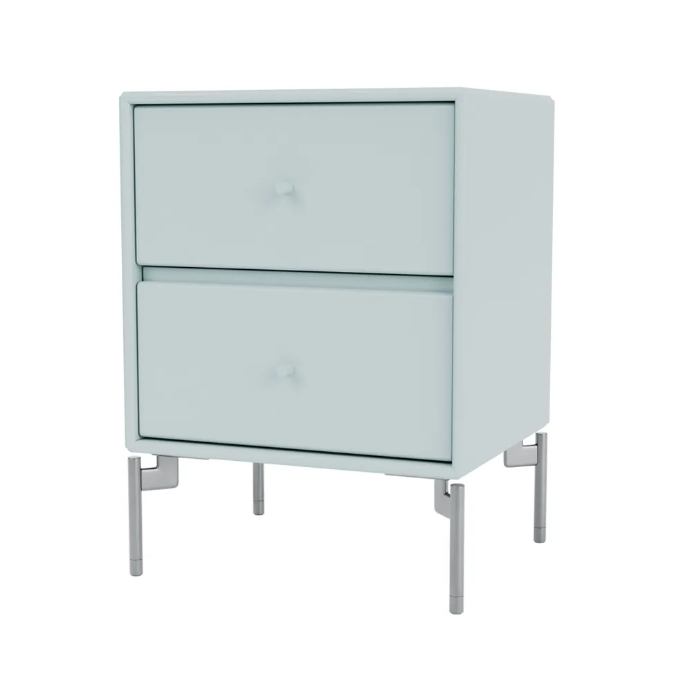 Montana Drift sängbord flint 148, kromben cm