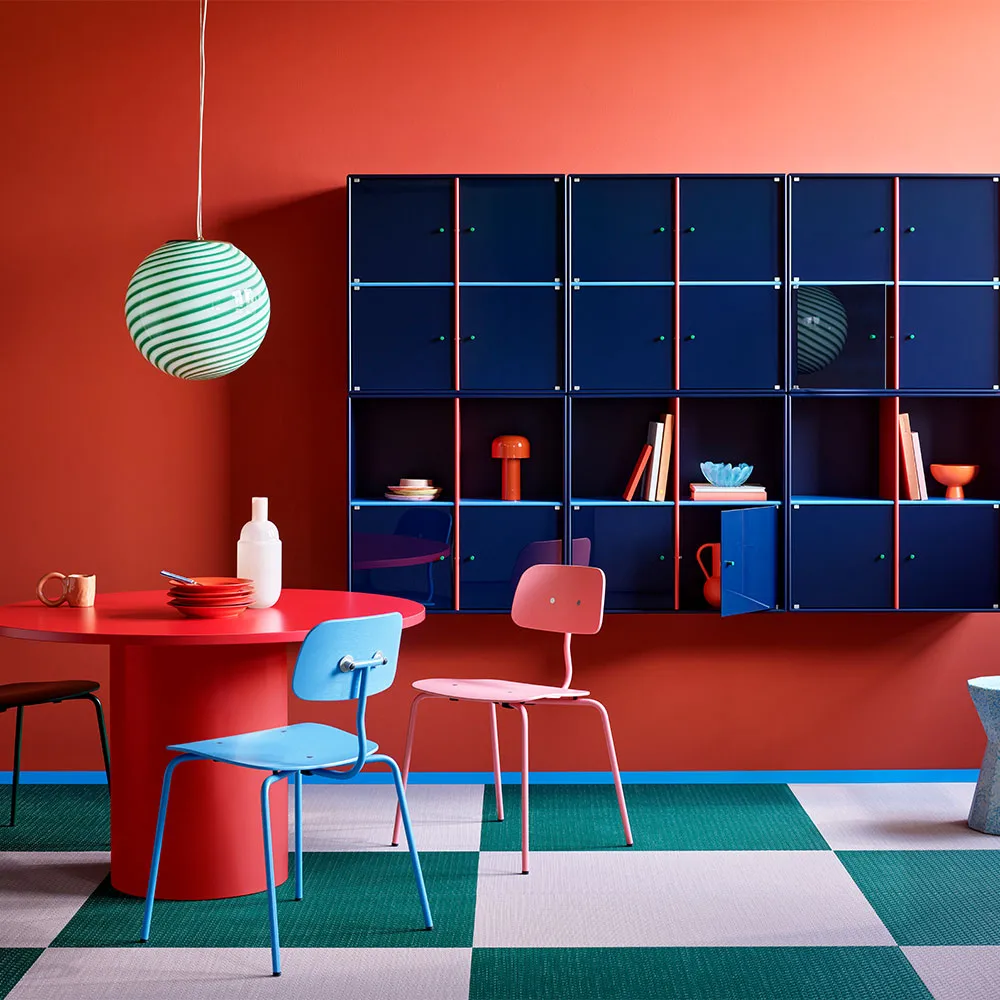 Kevi 2060 stol, pine lackstativ betsad ask Montana