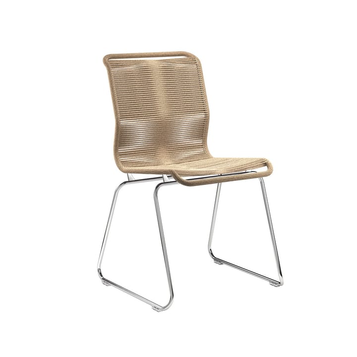 Panton One stol - natur, papper/rostfritt stål - Montana