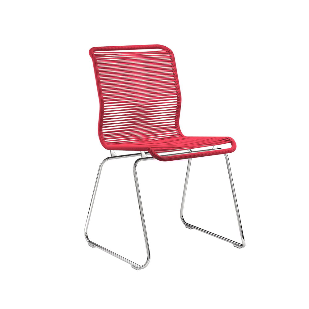 Montana Panton One stol scarlett, rostfritt stål | Skandinavisk Design | Stolar | Röd